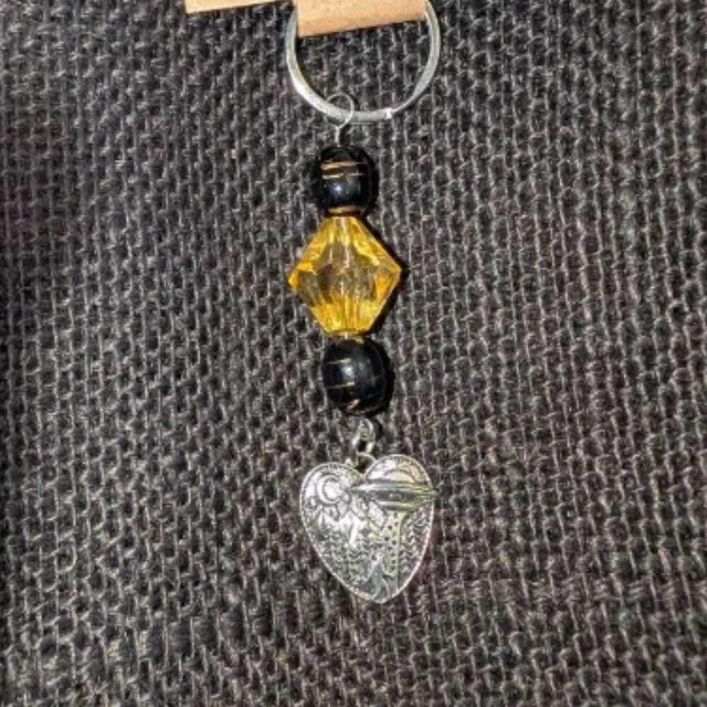 Cryptid Keychain Upcycled Guitar Wire
